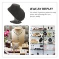 thumbnail image 4 of Taxenne Black 15x15cm Jewelry Necklace Display Stand Organizer Holder for Neck Chains and Busts, 4 of 10