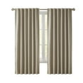 thumbnail image 2 of My Texas House Solid White Pepper Rod Pocket Back Tab Blackout Curtain Panel, 52" x 84", 2 of 8