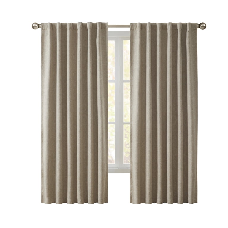 My Texas House White Pepper Blackout Curtain Panel 52x84 photo 2