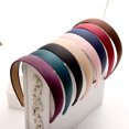 thumbnail image 5 of 12pcs Wide Elastic Headbands Pure Color Brief Head Hair Accessory Fabrics Headwear for Women Girls (Navy), 5 of 5
