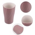 thumbnail image 3 of Vasos de baño con patrón en espiral, taza para cepillo de dientes, color morado y rojo, 5,00x3,15 pulgadas, 380ml, 1 Uds., 3 of 7