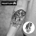 thumbnail image 2 of WWS-Tattoo Tech,2 Sheets Extra-Large Semi Permanent Tattoo,Adult Art Design Temporary Tattoos, Lasts 1-2 Weeks, Waterproof, Realistic look, No Adhesive, No reflection (Tiger Design）, 2 of 4