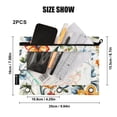 thumbnail image 3 of ALAZA 2 Pack Pencil Pouch Blooming Flower Pencil Case for 3 Ring Binder Clear Window Pencil Bag Organizers, 3 of 6