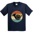 thumbnail image 3 of Inktastic French Horn Retro Music Sunset Youth T-Shirt, 3 of 5