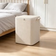 thumbnail image 6 of Beige Linen Cotton Storage Bags, Oversized Storage Container with Zippered Closure, Large Capacity Foldable Fabric Clothes Organizer Bin, for Clothes Blankets Household Organization, 6 of 6