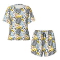 thumbnail image 4 of Naloa Sea Turtle Women's Short-Sleeved Pajama Set, Loungewear, Summer pajamas, Breathable Cozy - X-Large, 4 of 9