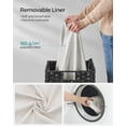 thumbnail image 3 of SONGMICS 90L Laundry Hamper with Lid Folding Laundry Basket Clothes Hamper with Removable Liner for Laundry Room Black, 3 of 8