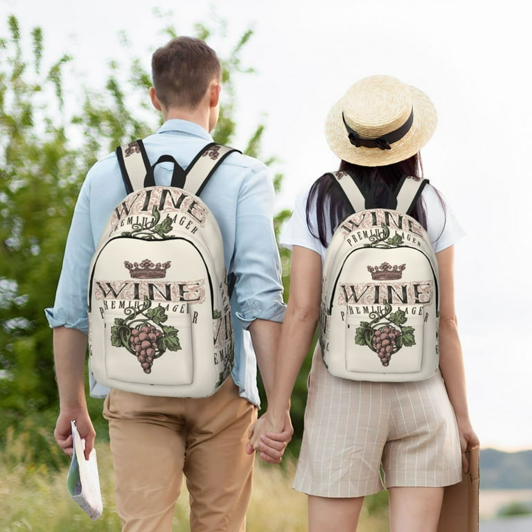 Sigee Wine for Canvas Large Capacity Laptop Backpack for Men and Women Travel Backpack Walmart