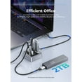 thumbnail image 4 of ORICO 4 Ports USB Hub 10Gbps with 2 USB A Ports+2 USB C Ports, USB 3.2 Gen 2 Hub with 1.64Ft USB-C Cable USB Splitter for iMac, All MacBooks, Mac (Zinc Alloy), 4 of 10