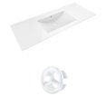 thumbnail image 1 of American Imaginations 23.75-in. W 1 Hole Ceramic Top Set In White Color AI-20740, 1 of 1