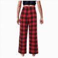 thumbnail image 4 of UAYOTSE Mid Big Kids Unisex Check PJ Pants Soft Skin Friendly Lounge Trousers Casual Bedroom Sleepwear,Sizes 18 Years, 4 of 9