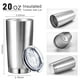 thumbnail image 2 of Paquete de 36 vasos Sieral de acero inoxidable de doble pared, 600 ml, 2 of 7