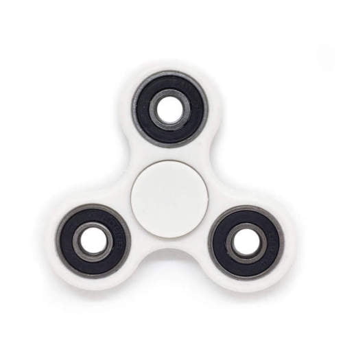 Heavy High Speed white Fidget Hand Spinner Toy with Center full Ceramic Bearing