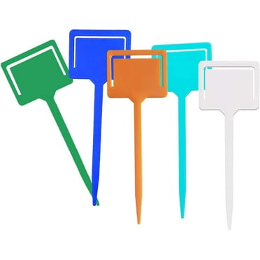 PRETXORVE Plant Labels, T-Type Plant Labels Plastic Plant Tags Nursery ...