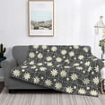 thumbnail image 2 of Disketp Daisies Flowers Flannel Blankets - Thick and Warm Blanket for Winter, Soft Fuzzy Plush King Blanket for All Seasons60"x50", 2 of 6