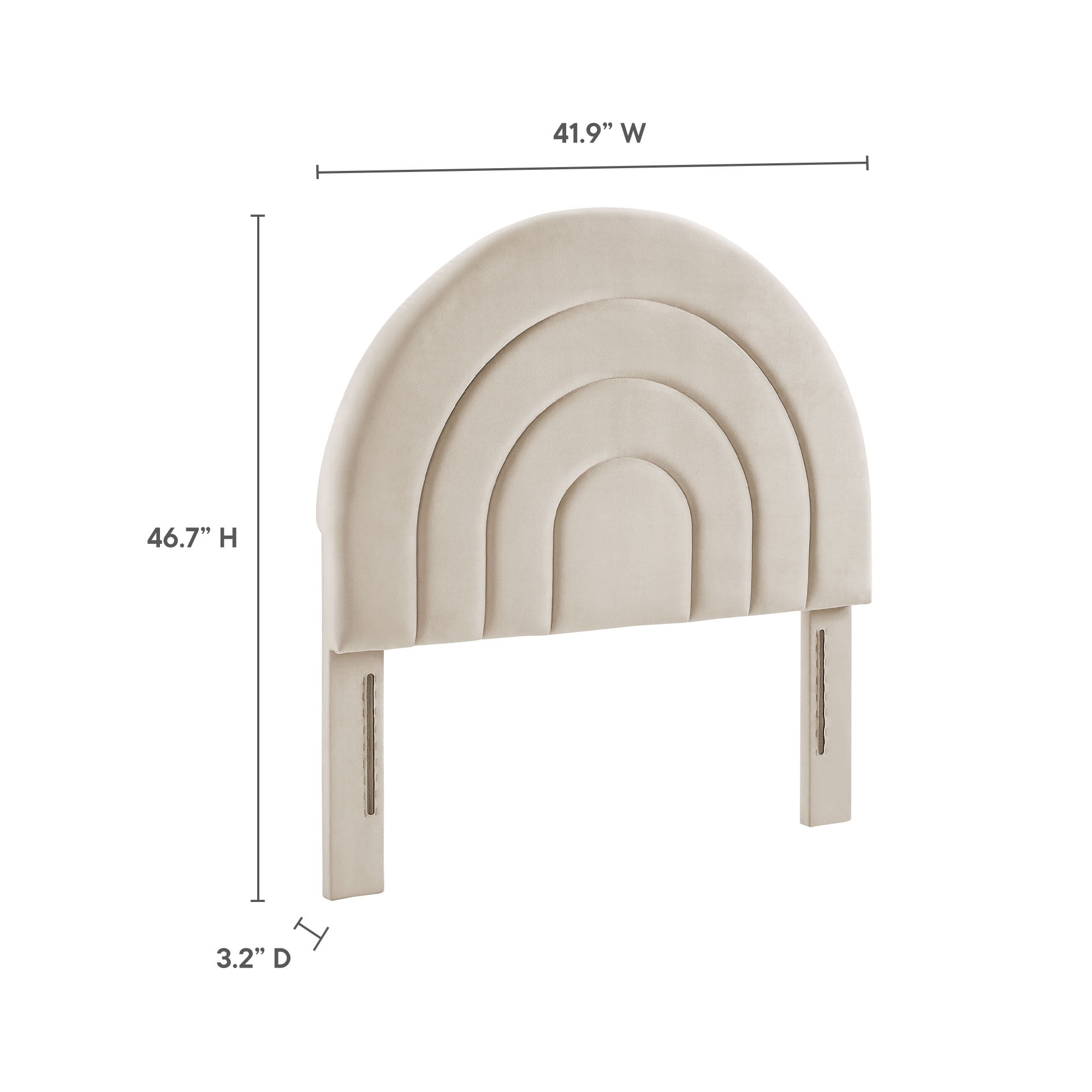 Solana Twin Headboard in Almond