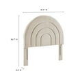 thumbnail image 3 of Headboard, Twin, Gray, Velvet, Hotel Bedroom, Modern Contemporary, HB38117, 3 of 7