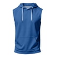 thumbnail image 5 of Mens Tank Tops Plus Size Casual Sleeveless Summer t-Shirt Lightweight Comfy Cut Off Gym Workout Hooded Muscle Tees, XL, 5 of 7