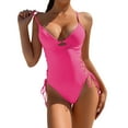 thumbnail image 1 of Fvwitlyh Tankini Swimsuits For Women Womens Swimsuits Bathing Suit Color Block Swimsuits Ruffle Swimwear, 1 of 5