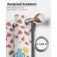 thumbnail image 6 of nqOlkjepod Outdoor Curtains for Patio Waterproof, Pineapple Watermelon Outdoor Privacy Panels Grommet, Summer Modern Fruit Watercolor Blackout Outside Curtains for Porch/Cabana 54"x84", 2 Panels, 6 of 8