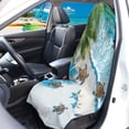 thumbnail image 3 of Binienty Beach Sea Turtle Starfish Waterproof Sweat Towel Car Seat Cover for Gym Workout Running Swimming Beach Hiking Anti-Slip Bucket Seat Protector Auto Interior Decor, 3 of 8
