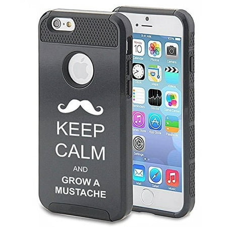 Apple iPhone 5 5s Shockproof Impact Hard Case Cover Keep Calm And Grow A Mustache (Best Way To Grow A Moustache)