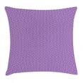 thumbnail image 1 of Fish Scale Throw Pillow Cushion Cover, Japanese Wave Pattern in Purple Shades Oriental Concentric Forms, Decorative Square Accent Pillow Case, 24 X 24 Inches, Purple Lavander and White, by Ambesonne, 1 of 2