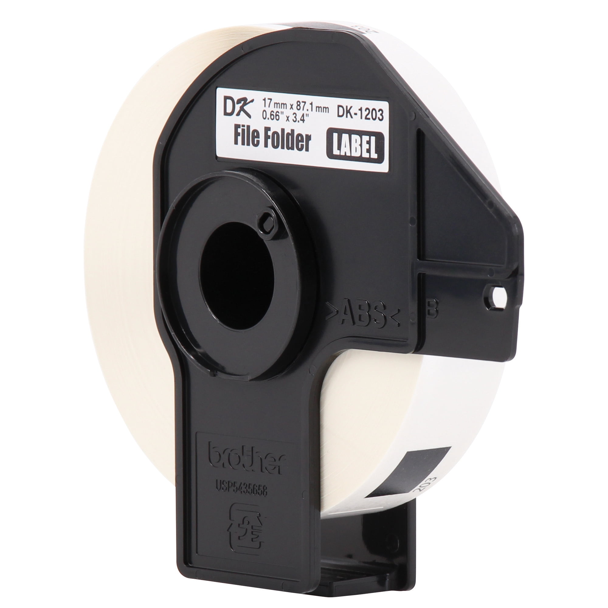 Brother Genuine DK-12033PK Die-Cut File Folder Labels, Long Lasting Reliability - 3 Rolls per Box