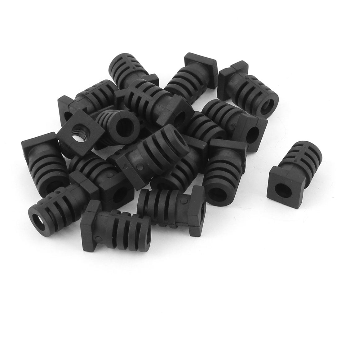 uxcell 15 Pcs Rubber Strain Relief Cord Boot Guard Wire Cable Sleeve Hose 27mm x 7mm a16051100ux0205 