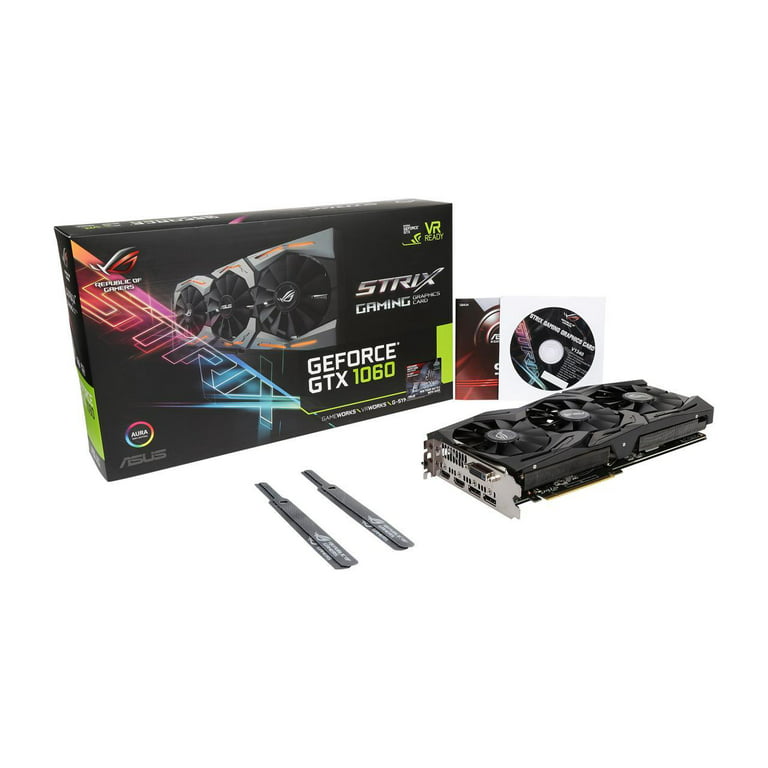 NEW ASUS Strix GeForce GTX 1060 6GB 192-Bit GDDR5 PCI E3.0 HDCP Ready Video Card - Walmart.com