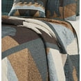 thumbnail image 2 of Virah Bella - Patchwork Bear - Lightweight Reversible 3-Piece Lodge Quilt Set with Decorative Pillow Shams., 2 of 6