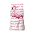 thumbnail image 5 of Fotbe Flamingo Pattern Men's Quick Dry Workout Tank Top Gym Muscle Tee Fitness Bodybuilding Sleeveless T Shirt Breathable Workout Shirt-Small, 5 of 9