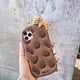 thumbnail image 2 of Phone Case for iPhone XR, Super Cute 3D Brown Cookie with Bear Lying on Top Soft TPU Silicone Gel Rubber Cover Case, Kawaii Cartoon Case Full Body Str, 2 of 4