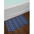 thumbnail image 2 of Aloha Bath Mat, Tropical Rainforest Nature Theme with Toucan Parrot Island Leaves and Pink Flowers, Plush Bathroom Decor Mat with Non Slip Backing, 29.5" X 17.5", Multicolor, by Ambesonne, 2 of 2