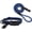 Blue, variant on HOOZA Quick Clip Dog Collar & Rope Leash Set, Black Medium – Magnetic Buckle, Reflective