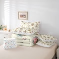 thumbnail image 6 of Erosebridal Farm Animal Rabbit 7-Piece Bedding Comforter Set,Rustic Blossom Flowers Kawaii Butterflies King Bedding Sets For Kids Girls Reversible, 6 of 7