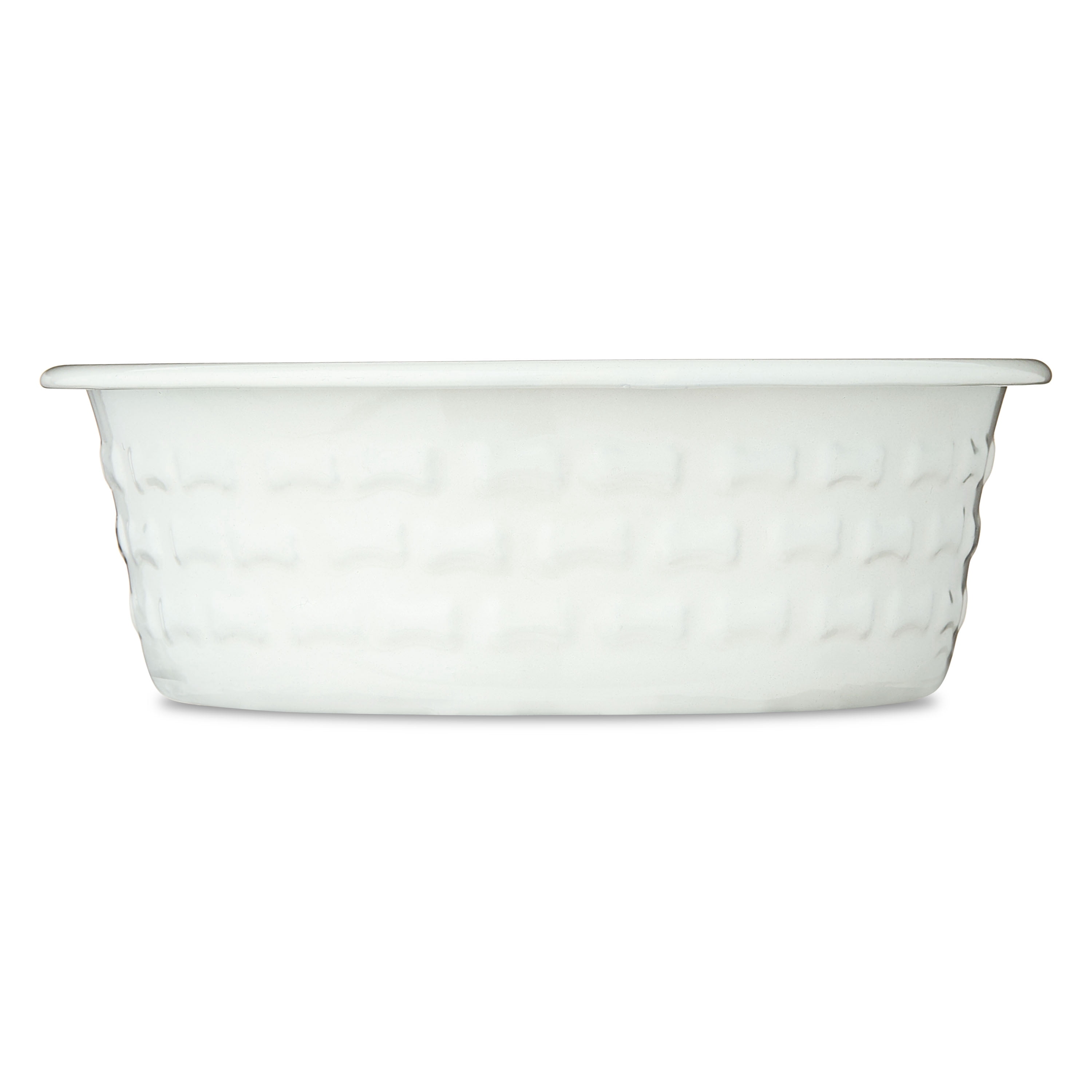 Vibrant Life Small Stainless Steel Embossed Dog Bowl, White Bones