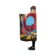 thumbnail image 2 of HATIART Couverture à Capuche Pieuvre Rouge Drôle Couverture Portable Confortable 40x50 Pouces, 2 of 3