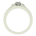 thumbnail image 3 of Wedding Ring Set for Women Princess Cut Past Present Future Bridal Set 14K White Gold 1.06 Carat (F,VS1), 3 of 5