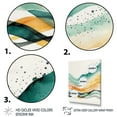 thumbnail image 3 of Designart Multi-Color Abstract Waves II Canvas Wall Art, 3 of 5