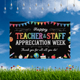 thumbnail image 4 of Polyester Material Teacher Banner Colorful Design Staff Appreciation Week for School Events Classroom Decor Teacher Celebration, 4 of 7