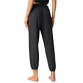 thumbnail image 2 of Running Sweatpants for Women Drawstring High Waist Side Stripes Workout Cotton Athletic Lounge with Pockets, 2 of 6