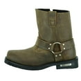 thumbnail image 3 of Men's Side Zipper Waterproof Boots- Brown, 3 of 9