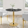 thumbnail image 4 of Verne 35" Artificial Marble Dining Table, 4 of 6
