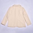 thumbnail image 6 of Shirts for Girls Long Sleeve Solid Color Shawl formal Suit Jacket with Open Front Inner Pocket Kids Top Size 3 Y-4 Y, 6 of 7