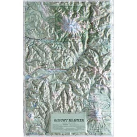 - Hubbard Scientific Raised Relief Map 408 Mt. Rainier National Park