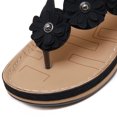 thumbnail image 3 of unbranded 1 Par Sandalias Material Negro Cómodas Y Chic, 3 of 8
