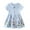 Blue flowers, variant on WIBACKER Toddler Kids Girl's Casual Dress Short Sleeve Cartoon Appliques Striped Tunic Dresses 2-7T