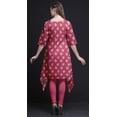 thumbnail image 3 of Bimba Pink Ranunculus Tango Floral Indian Tunic Tops For Girls Printed Casual Top For Women Ethnic Kurti Large, 3 of 6