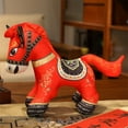 thumbnail image 6 of 2026 Year of the Horse Plush Doll - Home Decor Blessings, Car Decor Souvenirs Mascots Home Office Store Restaurant Tabletop Decoration, Chinese New Year Zodiac Chinese Traditional Horse., 6 of 7